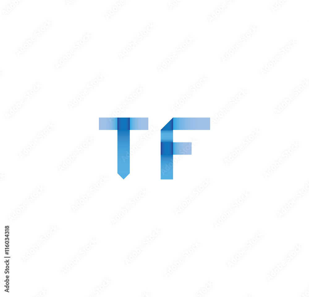 tf initial simple modern blue tf initial simple modern blue