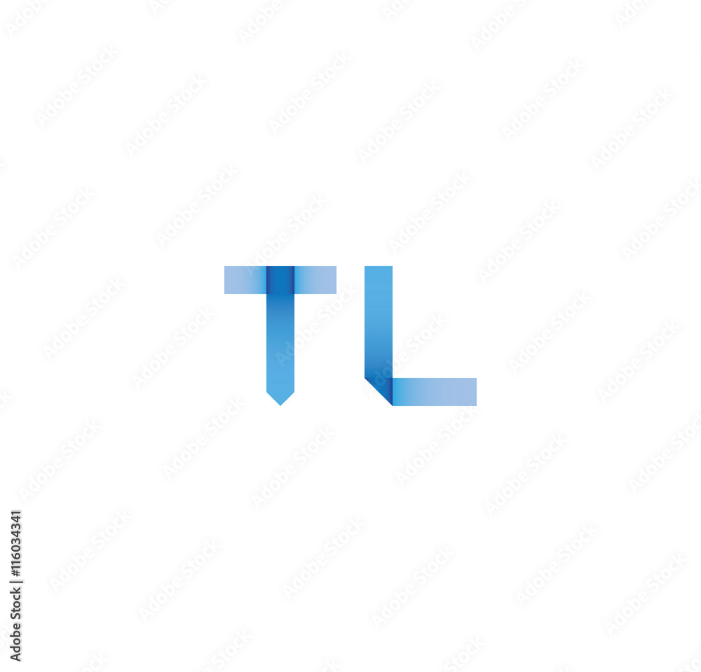 tl initial simple modern blue tl initial simple modern blue