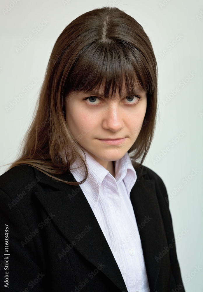Portrait of the beautiful business girl Portrait of the beautiful business girl