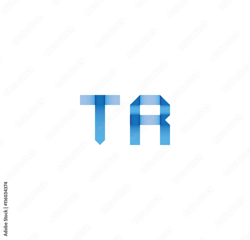 tr initial simple modern blue tr initial simple modern blue