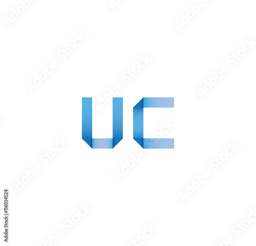 Free Download uc initial simple modern blue  - GFXLoad