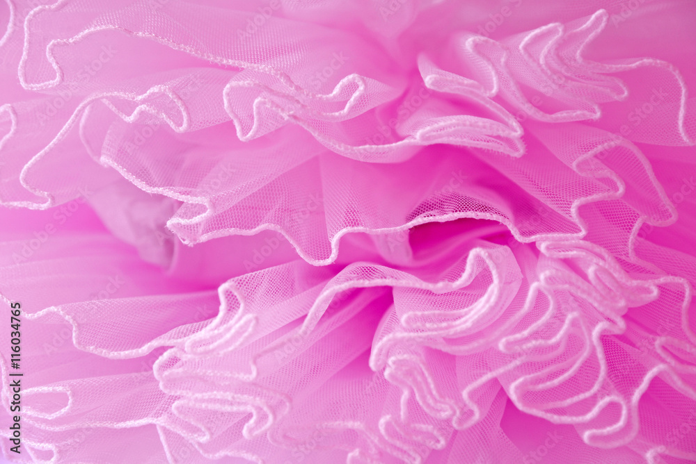 Beautiful layers of delicate pink fabric background.