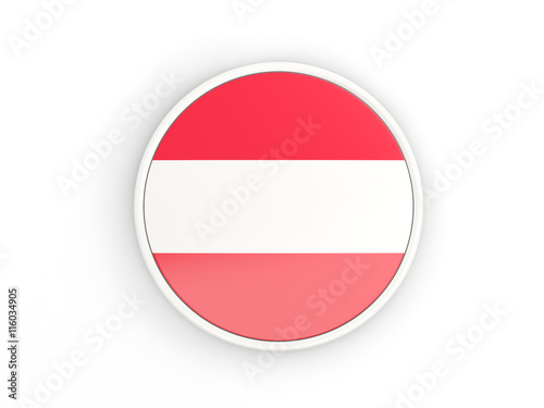 Flag of austria. Round icon with frame Free Download Flag of austria. Round icon with frame - GFXLoad