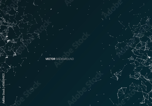 Abstract geometric technology vector design element.