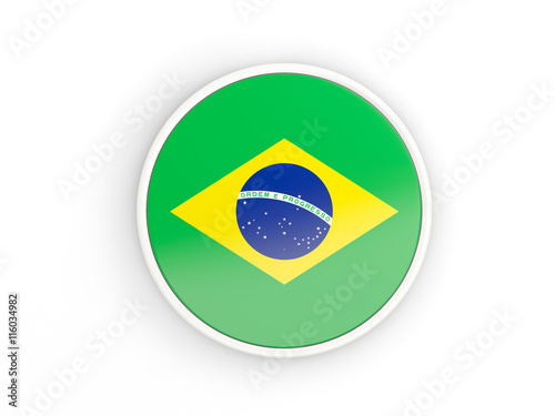 Flag of brazil. Round icon with frame Free Download Flag of brazil. Round icon with frame - GFXLoad