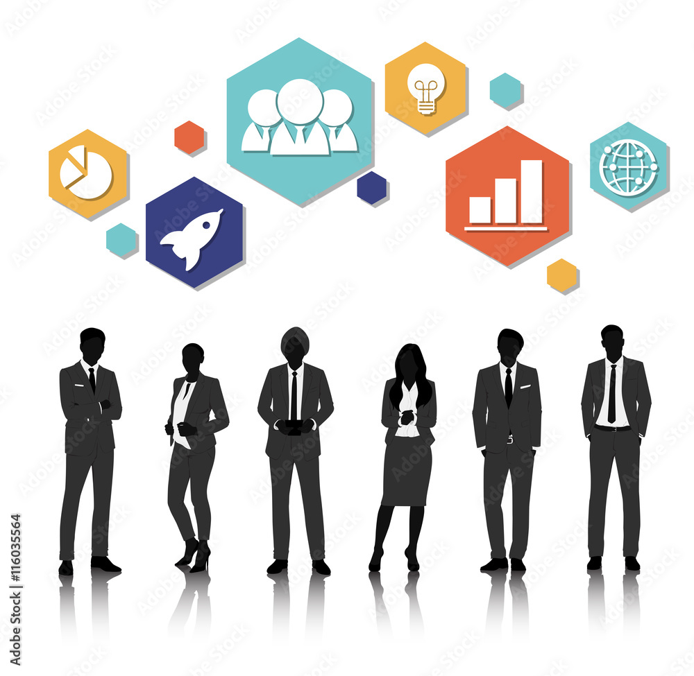 Vector UI Illustration Business People Concept Stock Illustration ...