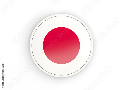 Flag of japan. Round icon with frame Free Download Flag of japan. Round icon with frame - GFXLoad