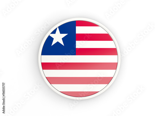 Flag of liberia. Round icon with frame Free Download Flag of liberia. Round icon with frame - GFXLoad