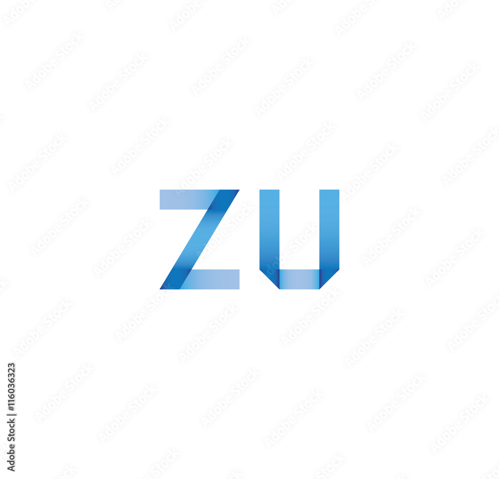 zu initial simple modern blue zu initial simple modern blue