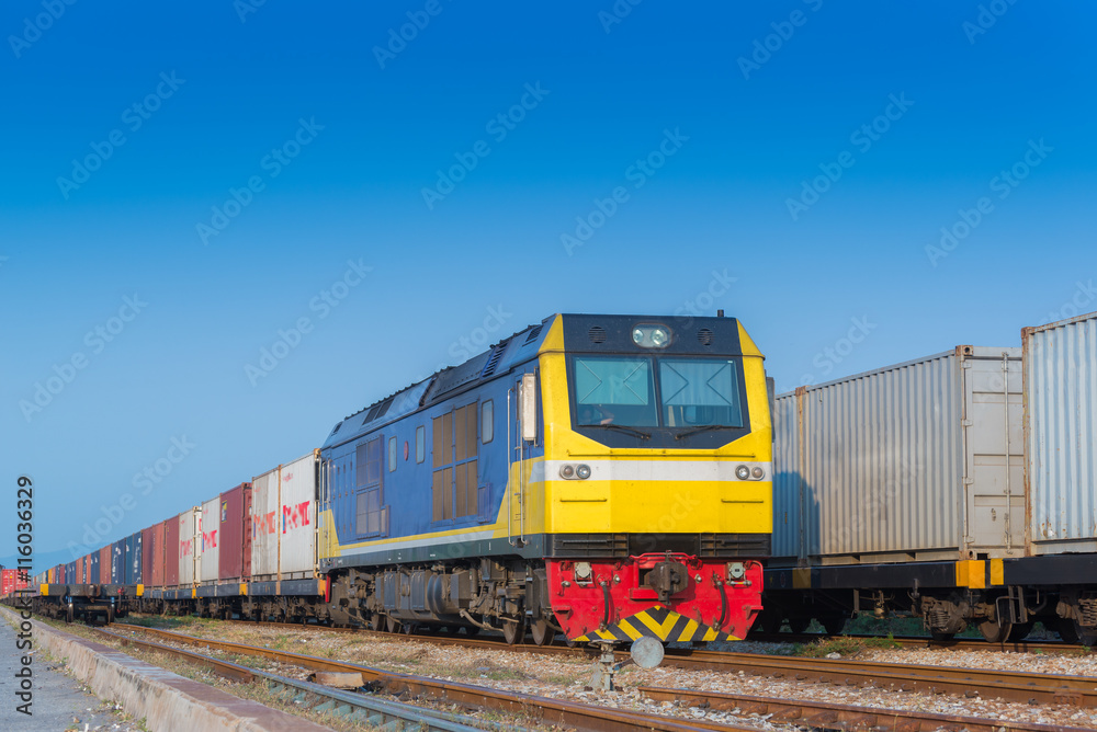 Obraz premium container trains