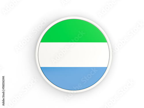 Free Download Flag of sierra leone. Round icon with frame - GFXLoad