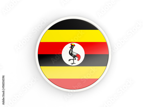 Flag of uganda. Round icon with frame Free Download Flag of uganda. Round icon with frame - GFXLoad