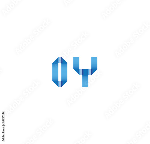 Free Download 0y initial simple modern blue  - GFXLoad