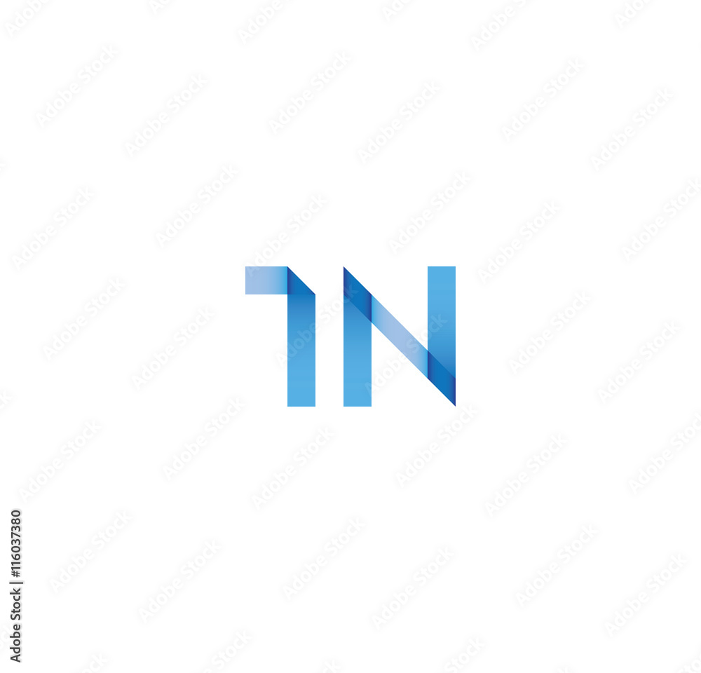 1n initial simple modern blue 1n initial simple modern blue