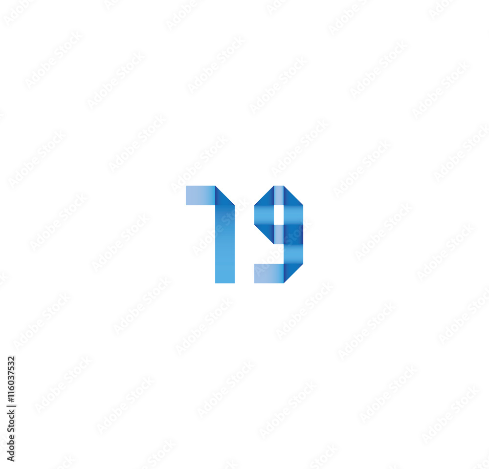 19 initial simple modern blue 19 initial simple modern blue