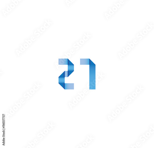 Free Download 21 initial simple modern blue  - GFXLoad