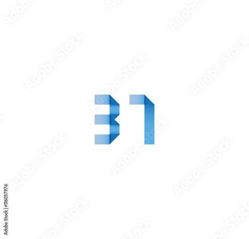 31 initial simple modern blue 