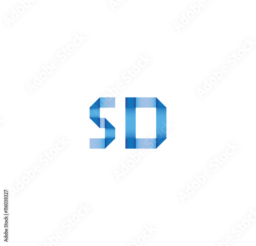 Free Download 5d initial simple modern blue  - GFXLoad