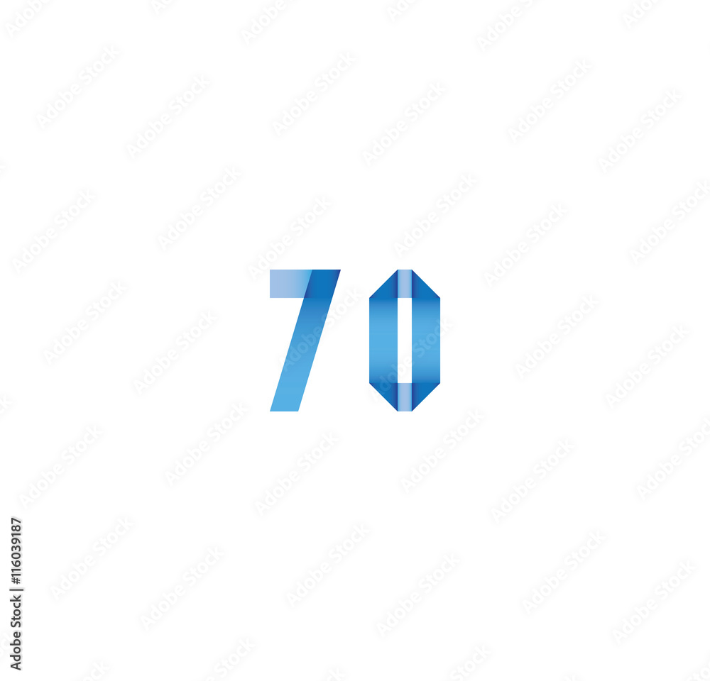 Fototapeta premium 70 initial simple modern blue 