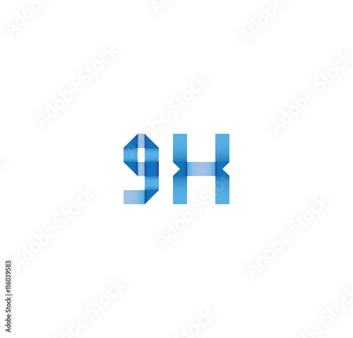 Free Download 9x initial simple modern blue  - GFXLoad