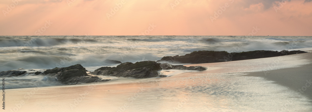Fototapeta premium Serenity beach with color tone