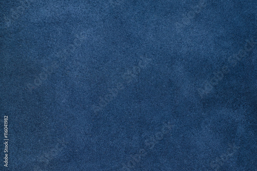 Close up blue color crumpled leather texture background