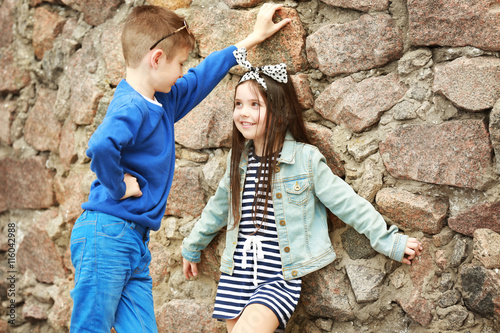 Little kids wearing stylish...