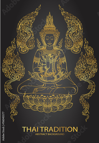 Tradition thai Buddha Jewelry Set