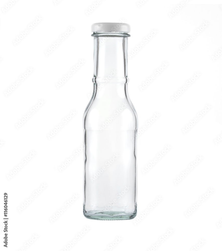 Glass bottle isolated on white