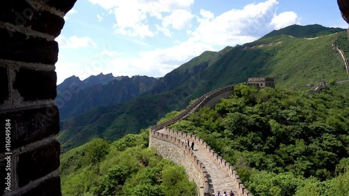 UAV aerial view of Mutianyu Great Wall