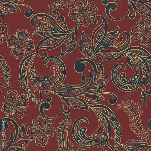 eathnic floralseamless pattern