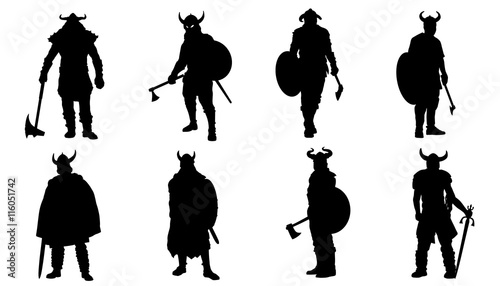 viking silhouettes