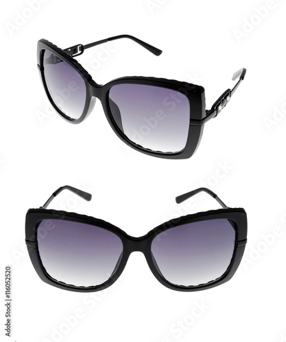 sun glasses set isolated over the white background