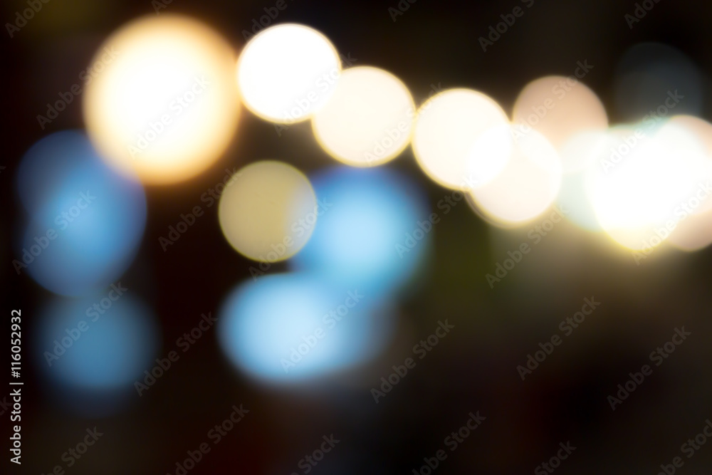Night Blurry Bokeh City And Street Lights  Background, Hipster style