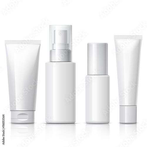 Realistic Cosmetic bottle can sprayer container.