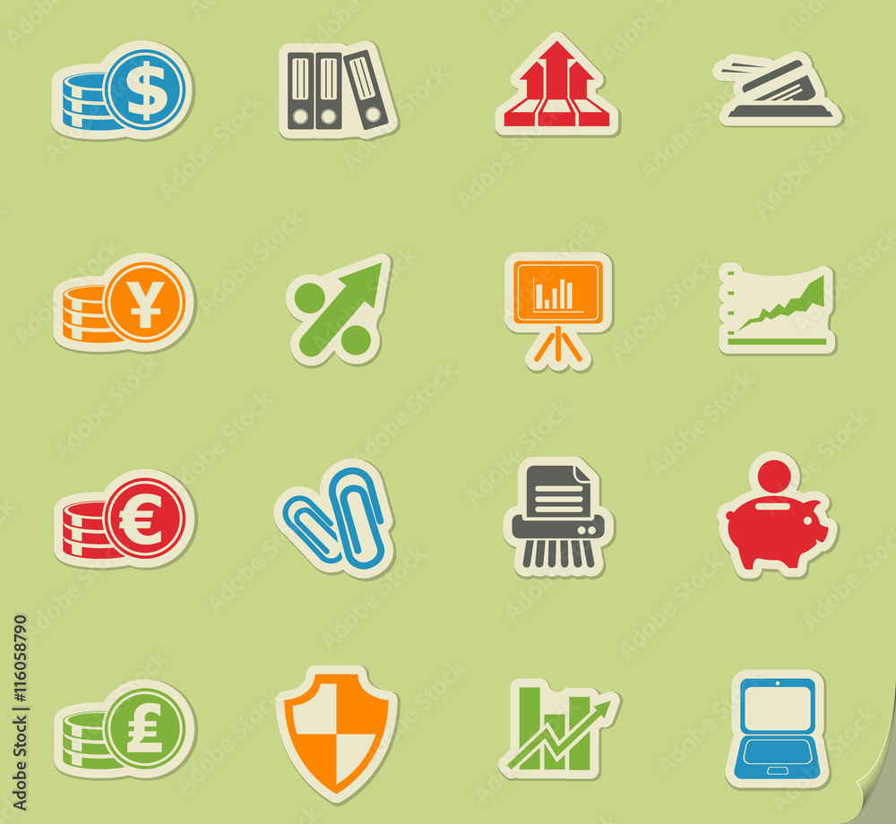 Business and Finance Web Icons Business and Finance Web Icons