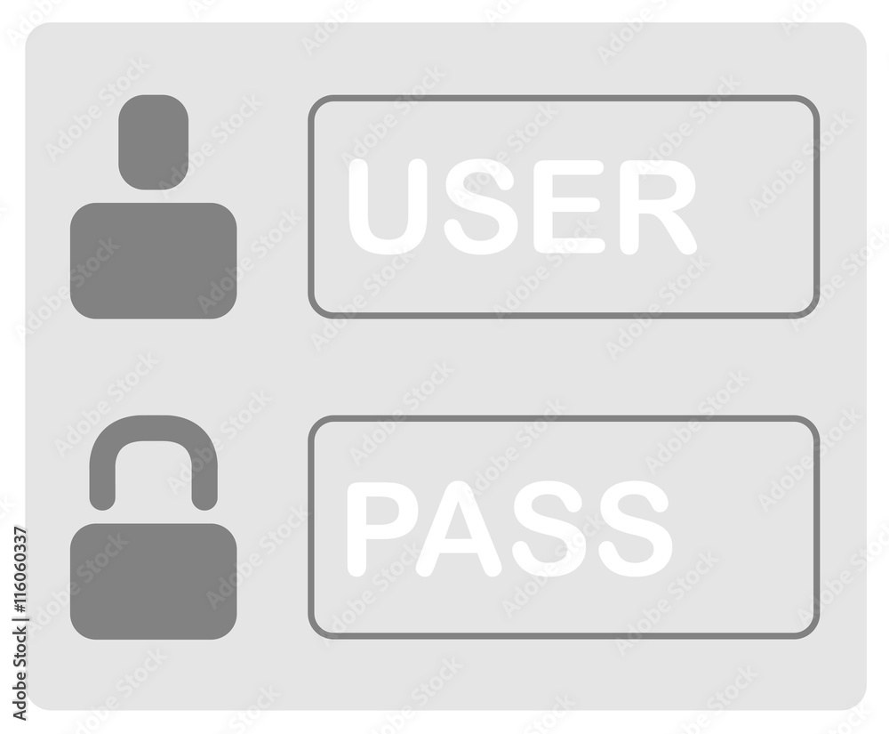 Password Protection Icon. Flat Design. Business Concept Isolated Illustration. Password Protection Icon. Flat Design. Business Concept Isolated Illustration.