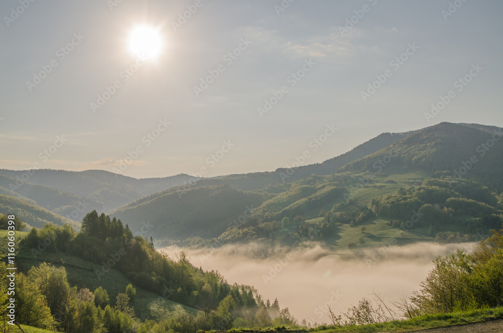 Platforma widokowa Wola Krogulecka -Barcice panorama na Rytro ,zamek i Dolinę Popradu