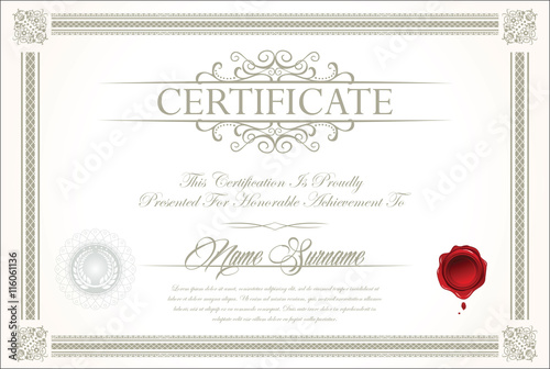 Certificate or diploma template