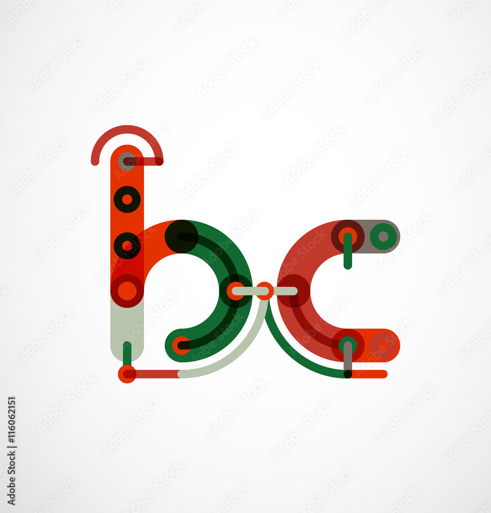 Colorful funny cartoon letter icon Colorful funny cartoon letter icon