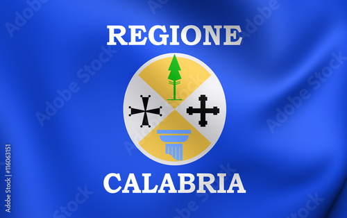 Flag of Calabria, Italy.