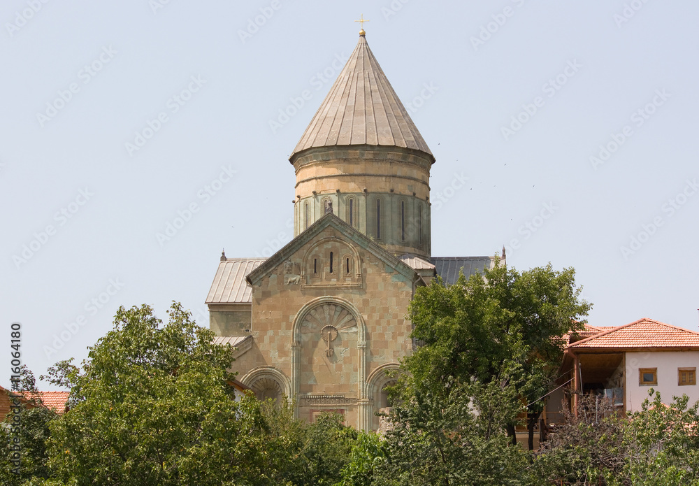 Old Orthodox cathedral in Mtskheta near Tbilisi - the most famous symbol of christianity, Georgia