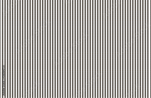 The pattern of the black dashed vertical stripes
