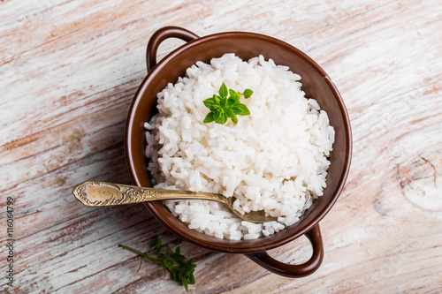 Fresh cooked rice