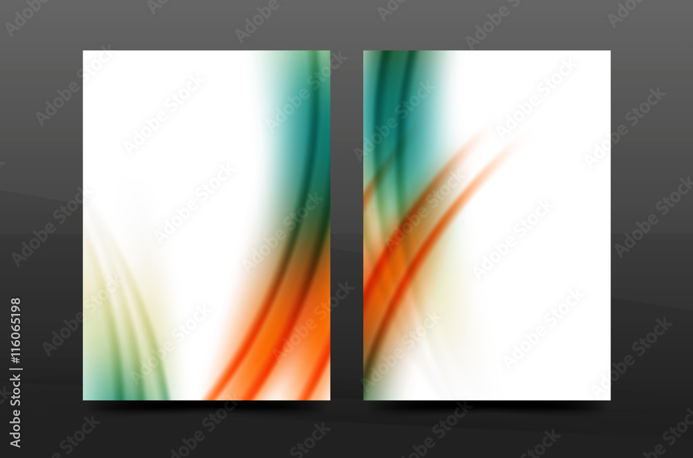 Naklejka premium A4 size annual report business flyer cover