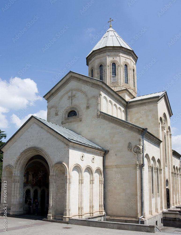 The Kashveti Church of St. George in central Tbilisi, located on Rustaveli Avenue