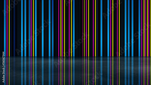 Neon glowing multicolor lin...