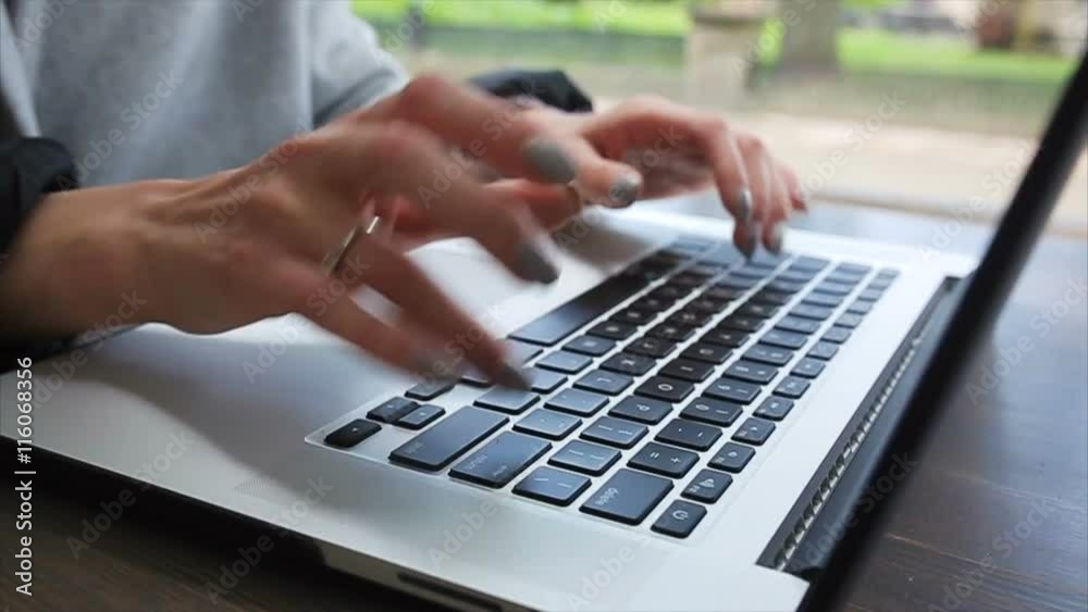 Woman working with laptop Woman working with laptop