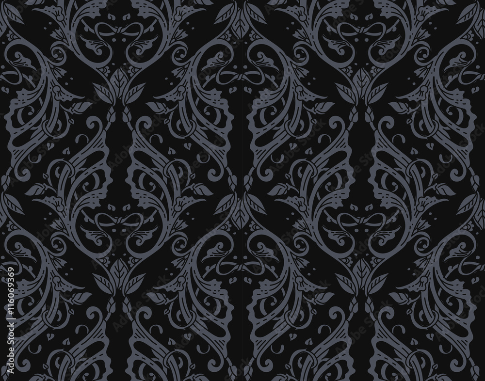 Floral ornament background Floral ornament background