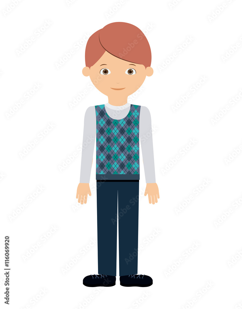 man standing  isolated icon design, vector illustration  graphic 